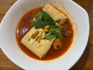 Signature stinky tofu, medium spicy at Ho Jia Steamed Tofu in Taipei City