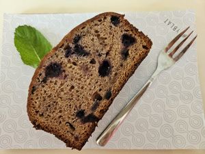 Banana bread with blueberries at Greentrees - Oberkassel in Dusseldorf