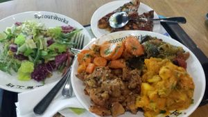 lunch--vegan at Sproutworks - XinTianDi in Shanghai
