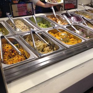 Vegan options clearly marked (in english) at Sproutworks - XinTianDi in Shanghai