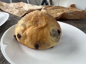 Chocolate briochee  at Eider Bakery in Scotland