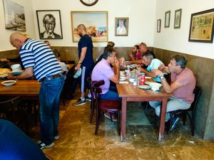 Inside of Abu Hassan - Jaffa at Abu Hassan - Jaffa in Tel Aviv