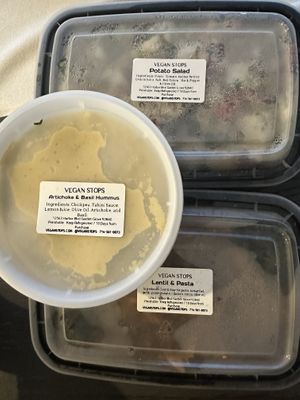 All were super delicious!!   at Vegan Stops in Long Beach