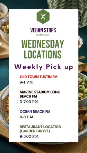 Marine stadium farmers market on Wednesdays   at Vegan Stops in Long Beach