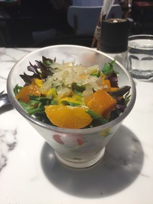 Mango mandarin salad (part of set lunch) at OVOCafe - Wan Chai Rd in Hong Kong Island
