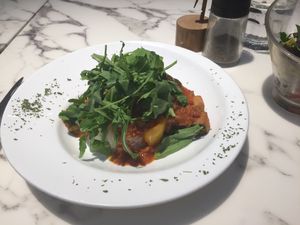 Mediterranean veg and rice dish as part of set lunch  at OVOCafe - Wan Chai Rd in Hong Kong Island