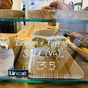 Vegan cakes  at Cracked Coffee in Pennsylvania