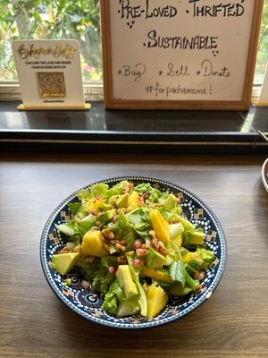 Avocado salad   at Bhūmi Café in Rishikesh