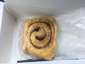 Pumpkin cinnamon roll at Bellefonte Cafe  in Wilmington
