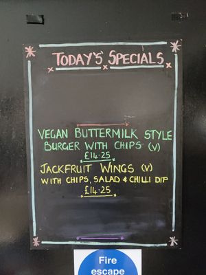 They have daily vegan options. at The Rod & Reel in Stirling