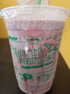 Oreo peppermint shake at Earth Burger - NW Loop in San Antonio