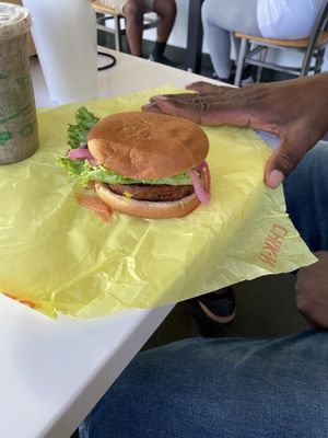 Earth burger at Earth Burger - NW Loop in San Antonio