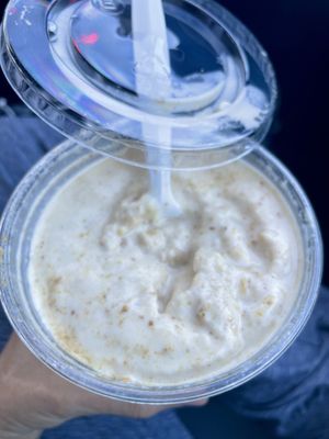 Peach shake   at Earth Burger - NW Loop in San Antonio