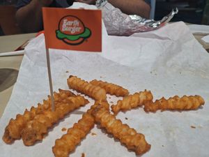 french fries at Earth Burger - NW Loop in San Antonio