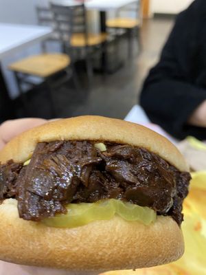 Bbq jackfruit  at Earth Burger - NW Loop in San Antonio