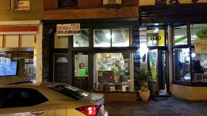 Outside at Avocado Cafe in Washington