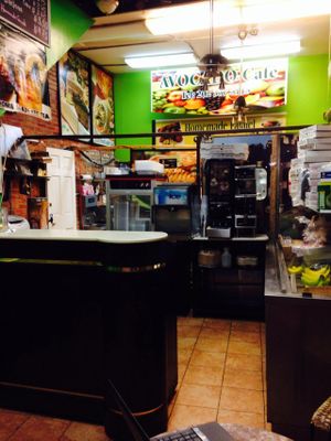 The counter  at Avocado Cafe in Washington