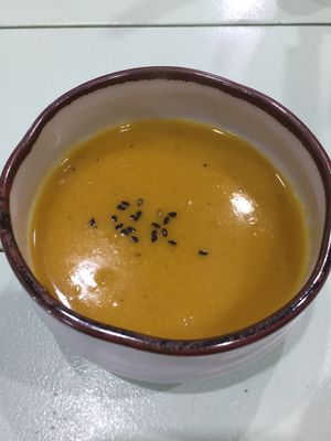 Kaboocha squash soup  at Jack and the Beanstalk in Busan