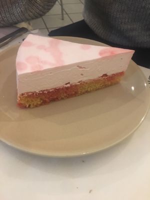 Yummy cake at Alhambra Cafe in Milan