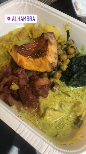 Main plate  at Alhambra Cafe in Milan