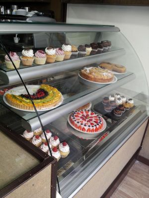 Cakes! at Alhambra Cafe in Milan