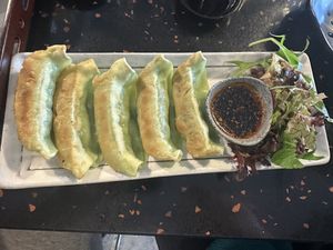 Gyoza   at Kaz’s workshop in Windsor