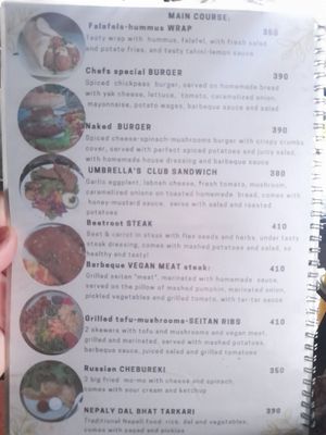  at Umbrella Cafe in Pokhara