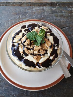 Spiced Pumpkin  Smoothie Bowl at Umbrella Cafe in Pokhara