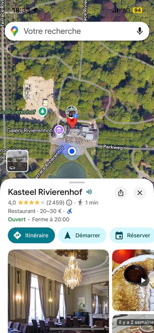 Locationn  at Kasteel Rivierenhof in Vlaanderen