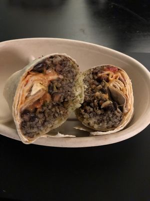 Beans and rice burrito at El Borracho - Ballard in Seattle