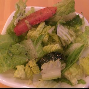 simple but flavorful salad at Hawwi Ethiopian in Alexandria