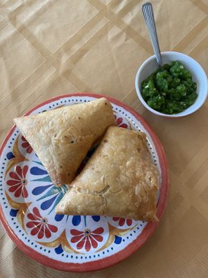 Sambusa  at Hawwi Ethiopian in Alexandria