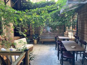Patio seating with plenty of tables, just for Delice de Bernay at Délice de Bernay in New York City