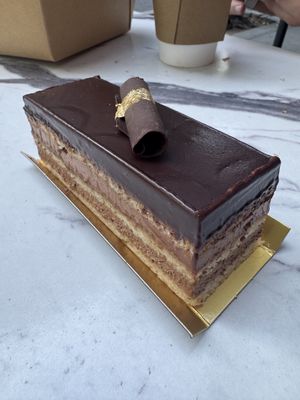 Opera cake   at Délice de Bernay in New York City