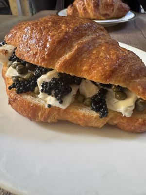 Petrossian croissant—recommended  at Délice de Bernay in New York City