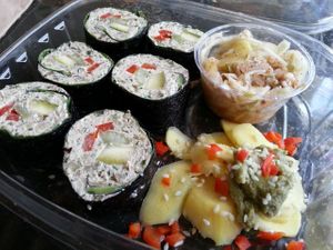 sushi at LifeFood Organic in Santa Monica