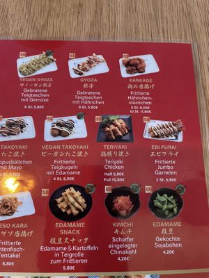 Menu side order  at Takumi - Japanisches Ramen Restaurant in Koblenz