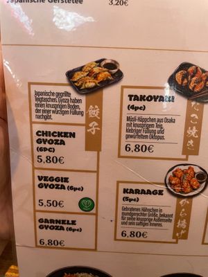 Menu at Kaito Ramen in Koblenz