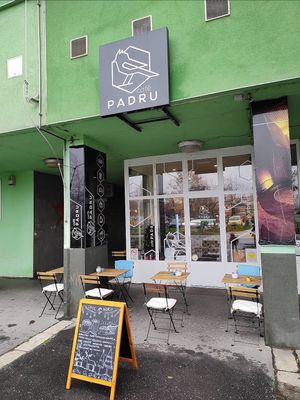 Outside   at Café Padru  in Budapest