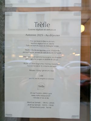 Lunch at Trèfle in Lyon