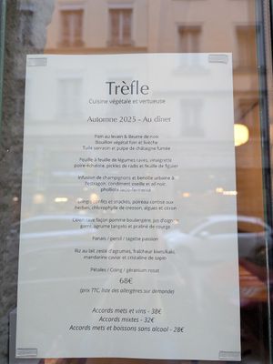 Dinner at Trèfle in Lyon