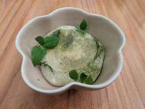 The dill in this dessert worked! at Trèfle in Lyon