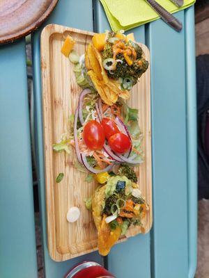 Panier de plantain at Restaurant Equilibrio in Région Wallonne