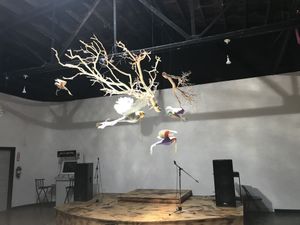 They have live music in back and when no one is playing; it’s a quiet place to eat with friends   at Chimera Cafe in Tulsa