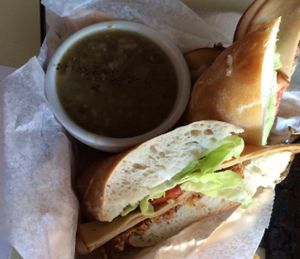 sandwich at Chimera Cafe in Tulsa