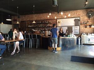 counter at Chimera Cafe in Tulsa