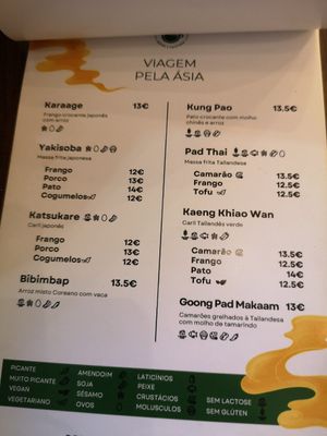 Main dishes at Asitique in Lisbon