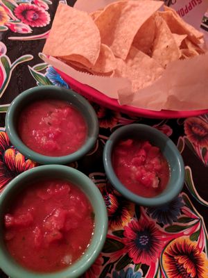 Chips and salsa! at Elote Cafe in Tulsa