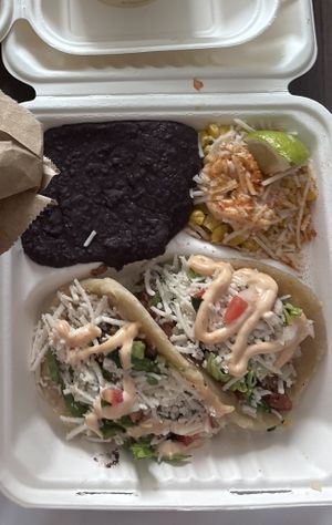 Vegan beef puffy tacos 🌮   at Elote Cafe in Tulsa