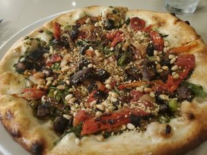 Vegano pizza at Bravo in Jackson